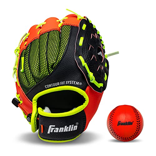 Franklin Sports neo-Grip Teeball Handschuhe, rot, 23 cm von Franklin Sports
