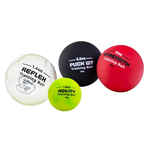 franklin sports Stickhandling Balls Training Aid - Hockey Balls Training Aid - Four Balls Included - Deke Kit von Franklin Sports