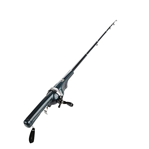 Lightweight Plastic Folding Integrated Fishing Rod, Mini Taschen Angelrute, Teleskop-Angelrute für Seefischerei Salzwasser Süßwasserfischen von Frdhee