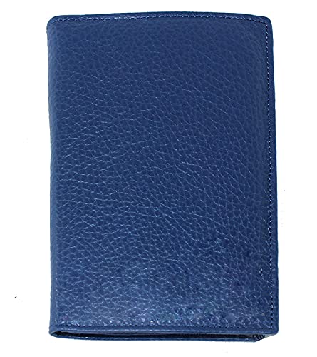 Frédéric Johns® - Ausweismappe - Ausweisetui - KFZ - Brieftasche Leder - Zulassungsschein hülle - Ausweishülle Leder - (Blau1) von Frédéric Johns