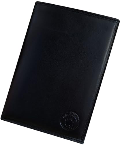 Frédéric Johns® - Große Brieftasche aus echtem Leder mit 3 Fensterläden | mit RFID-Blockierung | Reisepass - Lagerung für Teile, Kreditkarte, Banknoten, CB - (Schwarz 1) von Frédéric Johns