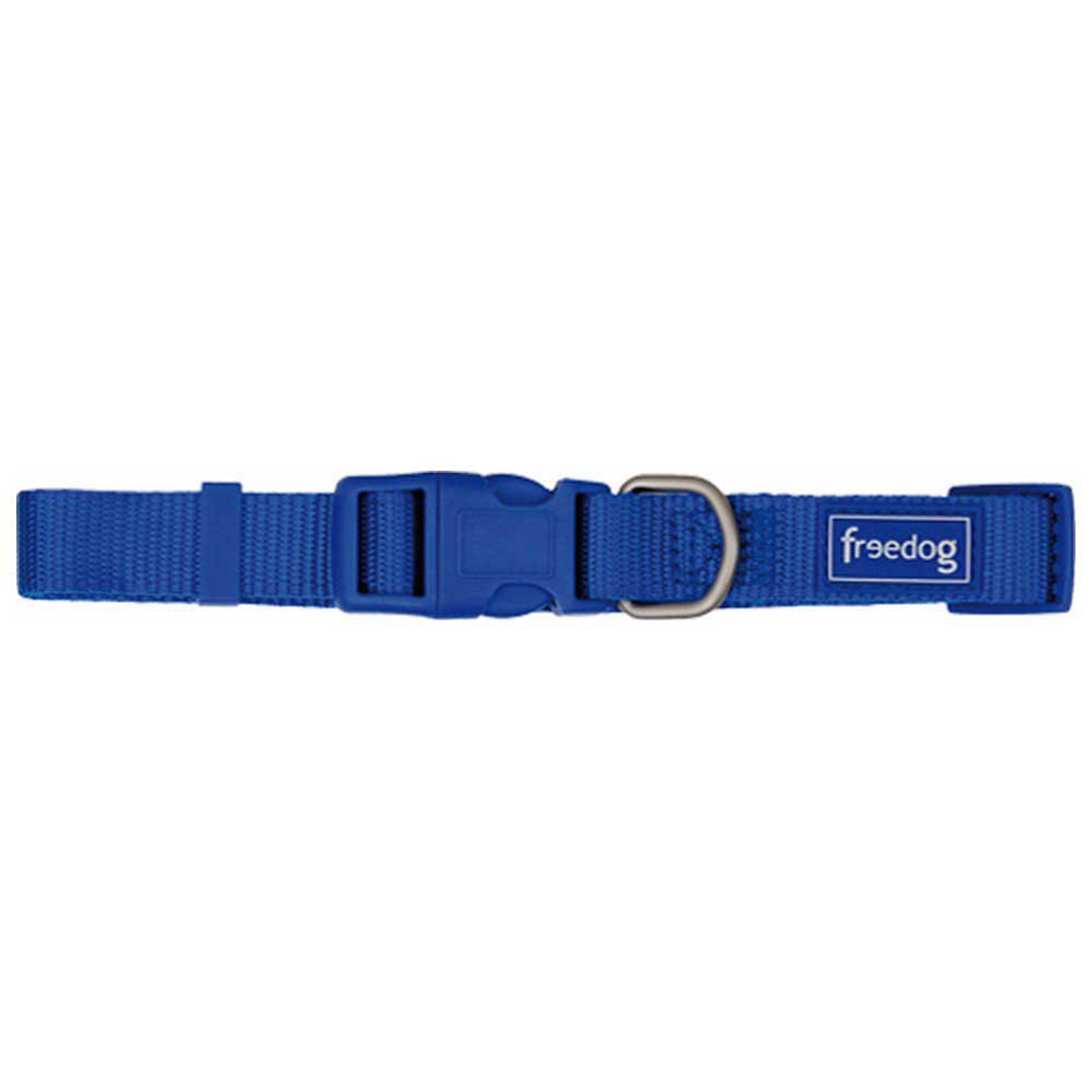 Freedog Nylon Basic Collar Blau 25 mm x 38-66 cm von Freedog