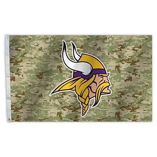 Fremont Die Fan-Shop Flag NFL Minnesota Vikings Camo 3X5 Flagge, Digi, 3 x 5-Foot von Fremont Die