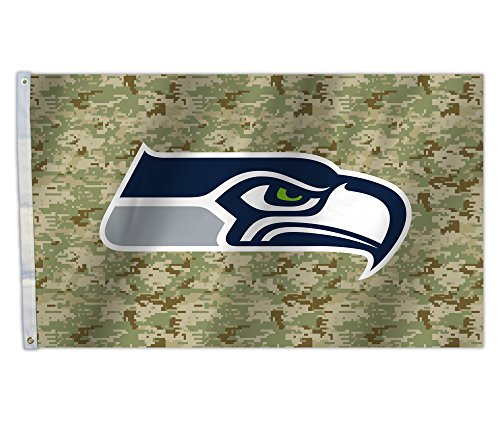 Fremont Die NFL Camo 3X5 Flagge, Grün, One Size, grün, Einheitsgröße von Fremont Die