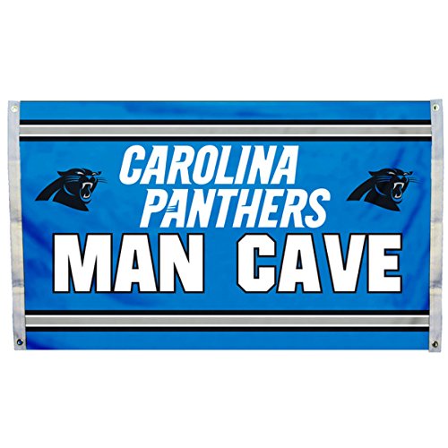 Fremont Die NFL Carolina Panthers Flagge mit Ösen, 91 x 152 cm, Man Cave von Fremont Die