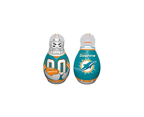 Fremont Die NFL Miami Dolphins Boxsack, aufblasbar, Mini: 30,5 cm hoch, Teamfarben von Fremont Die