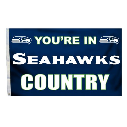 Fremont Die NFL Seattle Seahawks Flagge mit Ösen, 90 x 150 cm, in Country von Fremont Die