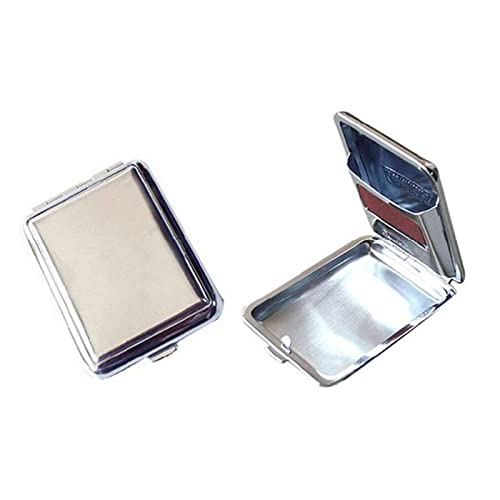 Streichholz-Aufbewahrungsbox aus Metall, tragbare Streichholzschachteln aus Edelstahl mit Reibungsplatte, wasserdichte Mini-EIN-Knopf-Aufbewahrungsbox für Streichhölzer von Frenaki