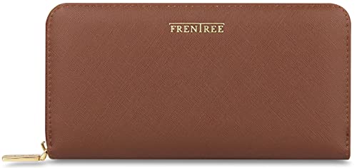 Frentree® Damen Portemonnaie mit vielen Fächern, Klassische große Geldbörse mit Handyfach und RFID-Schutz, inkl. Geschenkverpackung von Frentree