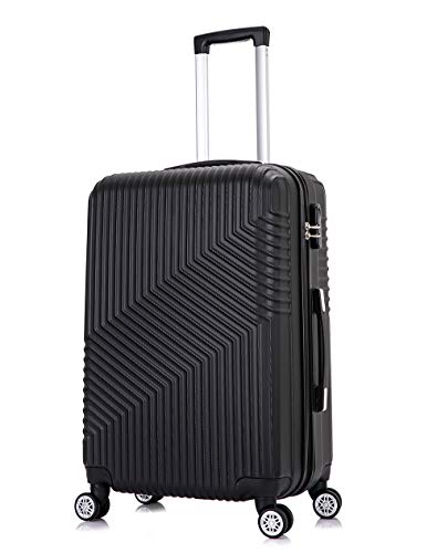 Frentree Hartschalen-Koffer 02 | Trolley Reisekoffer Handgepäck mit 4 Rollen M-L-XL-Set zum Auswahl, Koffer Standard Farbe:Champagner, Koffer Standard Größe:L(66CM) von Frentree