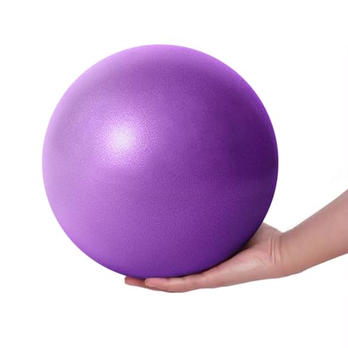 Fresion Gymnastikball Yoga Pilates Ball Kleine Übung Ball, 25cm Dicker Anti-Burst Gymnastikball Softball, Weich Pilates Ball, Fitness Ball für Yoga,Heim, Büro,Sitzball, Lila von Fresion