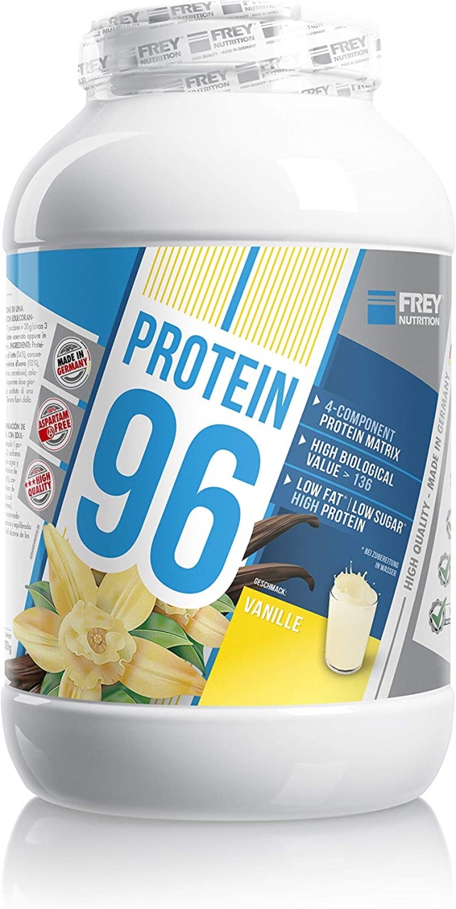 Frey Nutrition Protein 96 2300 g Dose Eiwei� 4 Komponenten + Gratis Riegel von Frey Nutrition