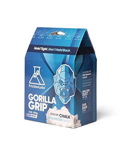 Friction Labs | Loses Chalk zum Klettern | der Neue Chalk-Standard zum Klettern und für Kraftdreikampf | das Weltbeste Chalk - Gorilla Grip - grobes Chalk - 142 g (5 oz) von Friction Labs