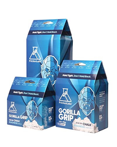 Friction Labs Gorilla Grip 340 g – grobe Textur – der neue Standard in Kreide für Klettern, Crossfit und Powerlifting von Friction Labs