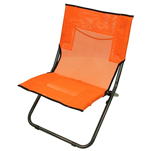 Fridani Strandstuhl BCO XL Campingstuhl Orange Klappstuhl + Tragegriff luftdurchlässiger Gartenstuhl von Fridani