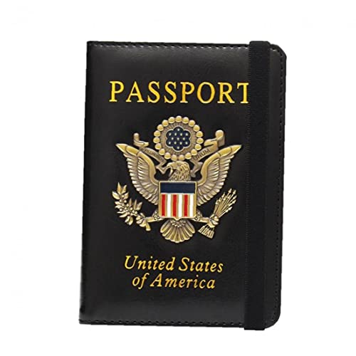 Usa Passport-Abdeckung, Lederpass-Halter Fall Reisebrieftasche Tasche Kartenschutz Für Frauen Männer von Froiny