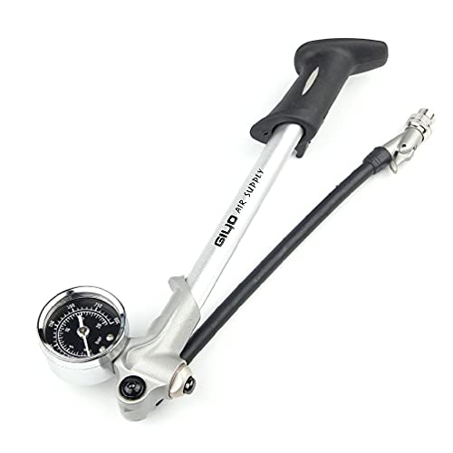 Frotox Mini Fahrradpumpe, Fahrradpumpe mit Manometer, leichte Fahrrad Handpumpe, tragbar, kompakt, schnell und einfach zu bedienen von Frotox