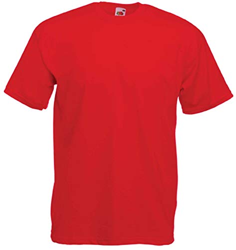 Fruit of the Loom T-Shirt S-XXXL M,Rot von Fruit of the Loom