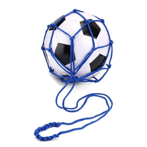 Fubdnefvo Blaue Fußball-Netztasche, Netztasche für Fußballtraining, Tragbare Balltasche (Ohne Fußball) von Fubdnefvo