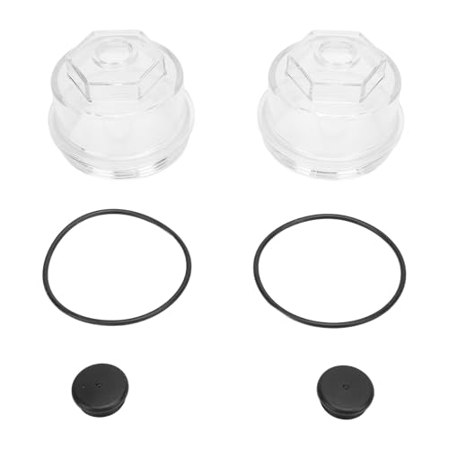 2pcs 3-3/4 Inch Oil Bath Dust Caps 12011-1 Trailer Axle Oil Cap Kit for Rockwell Axles 9-16K 3.75in 8 Threads von Fuchooky
