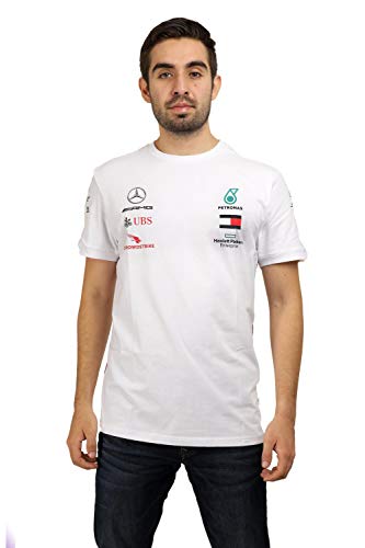 Fuel For Fans Mercedes Benz AMG Petronas F1 2020 Herren Team T-Shirt schwarz/weiß von Fuel For Fans
