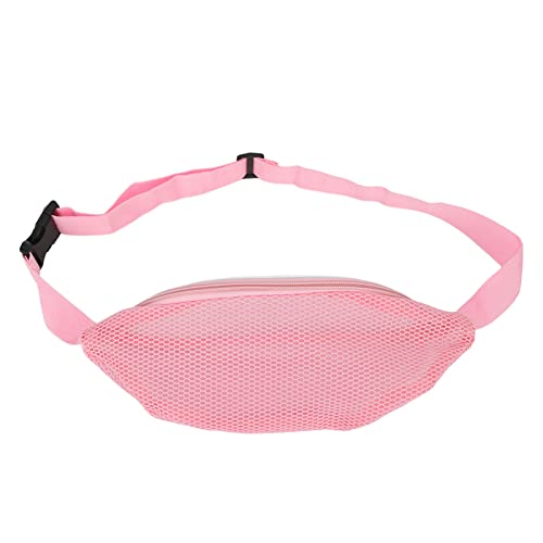 Durchsichtige Hüfttasche, Muschel-Tasche, Muschel-Sammeltasche, Hüfttasche, Strand-Kämm-Taille, Cross-Body-Bauchtasche für Workout-Sportveranstaltungen (Pink) von Fuerdich