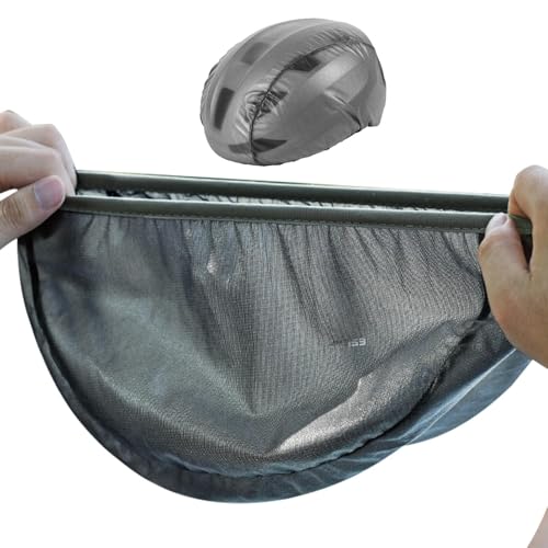 Fukamou Fahrradhelm-Abdeckung, wasserdicht, Mesh-Helme-Abdeckung für Radfahren | Überzug für gut sichtbare Helme - Winddichte Helmabdeckung, wasserabweisend, gut sichtbar, reflektierende Fahrradhelme, von Fukamou