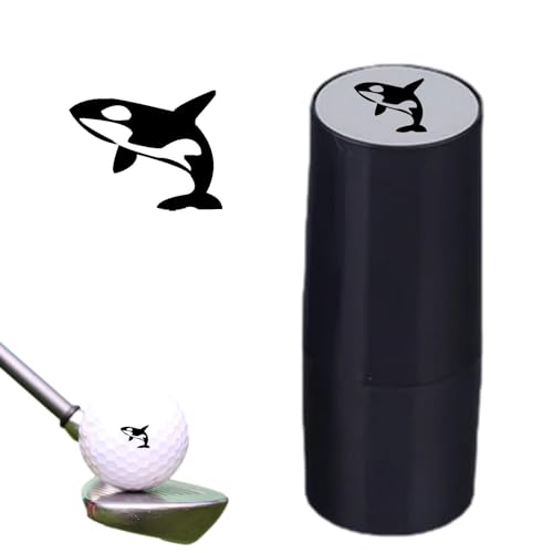 Fukamou Golfzubehör Ballstempel, Lustige Golfball-Stempelschablone, Wasserdicht, Langlebig, Automatisches Ausölen, Lichtempfindlichkeit, Golfball-Stempel Für Ballzubehör, Lehrbuch, Studenten von Fukamou