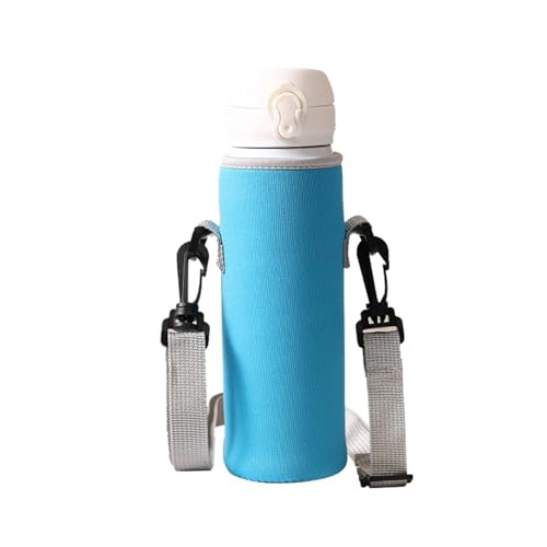 Fukamou Wasserflaschenhülle - Wasserflaschen-Tragetasche Mit Verstellbarem Schultergurt, Isolierte Neopren-Flaschenhalter-Hülle Für Den Schutz Der Wasserflasche von Fukamou
