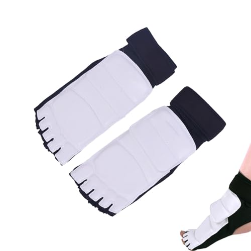 Taekwondo Hand- Und Fußschutz - Magic Tape Taekwondo Handschuhe Fußschutz, Atmungsaktiver Taekwondo-Fußschutz, MMA-Hand-Fußschutz Für Erwachsene, Halbfinger-Boxhandschuhe von Fukamou