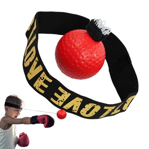 Boxer-Reflexball, Boxtrainingsball, Boxtraining-Stirnband für Erwachsene, Trainieren Sie die Hand-Auge-Koordination mit Boxbällen für Schlafzimmer, Wohnzimmer, Innenhof, Parks und Fitnessstudio von Fulenyi