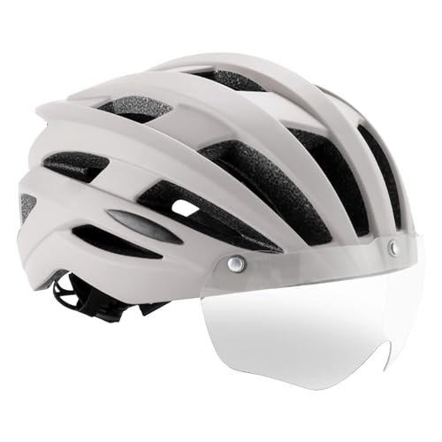 Fulenyi Radsportmützen,Radsportmütze,Atmungsaktive Mountainbike-Mütze mit Abnehmbarer Schutzbrille - Fahrrad-Kopfbedeckung, Rennhelm, Kopfschutz für Männer, Frauen, Erwachsene von Fulenyi