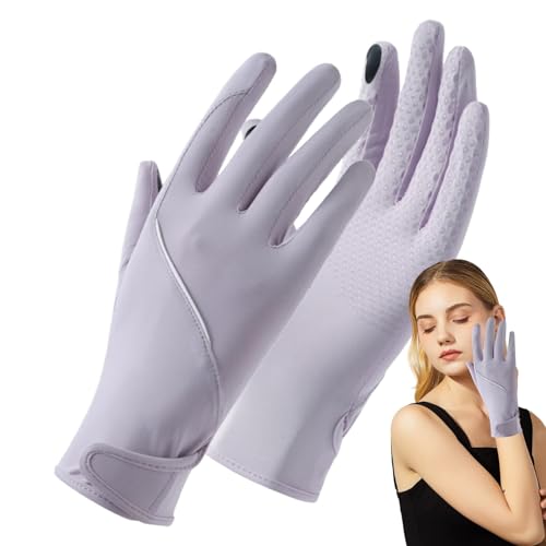 Fulenyi Sonnenschutzhandschuhe für Damen,Sonnenschutzhandschuhe | Sunscreen Ice Silk Kühlende UV-Handschuhe für Damen - UV-Schutz, schweißabsorbierend, kühlende Sonnen-UV-Handschuhe zum Fahren, von Fulenyi