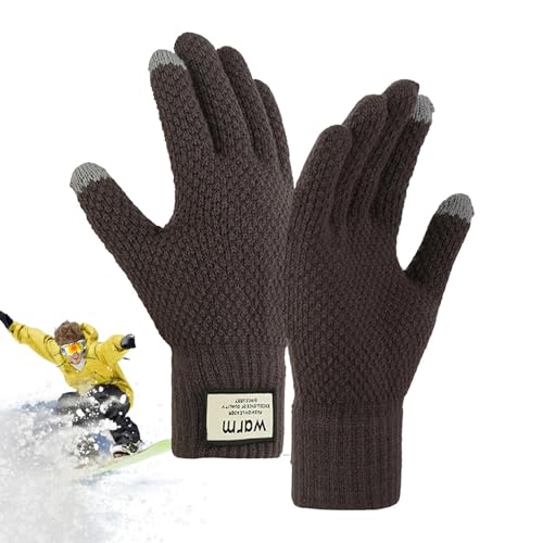 Fulenyi Thermohandschuhe,Touchscreen-Handschuhe für Damen und Herren - Elastische Sport warme und Winddichte Winterhandschuhe für Gartenarbeit, Skifahren, Autofahren von Fulenyi