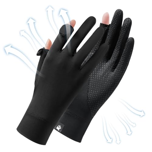 Fulenyi UV-Handschuhe, UV-Handschuhe zum Fahren - UPF 50+ Vollfinger-UV-blockierende Handschuhe Touchscreen | Wanderhandschuhe für Sommerradfahren und Outdoor-Aktivitäten von Fulenyi