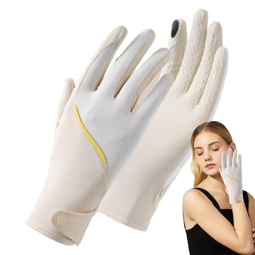 Fulenyi UV-Schutzhandschuhe für Damen, UV-Fahrhandschuhe für Damen - Sunscreen Ice Silk Kühlende UV-Handschuhe für Damen | UV-Schutz, schweißabsorbierend, kühlende Sonnen-UV-Handschuhe zum Fahren, von Fulenyi