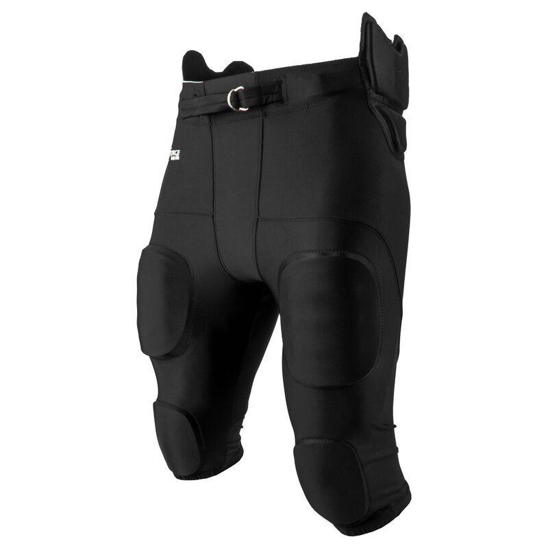 Full Force Wear "All in one" Integrated Pant, 7 Pad Footballhose - schwarz Gr. XL von Full Force Wear