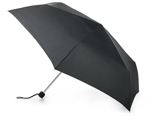 Fulton Superslim 1 Regenschirm schwarz, Schwarz, Stockschirm von Fulton