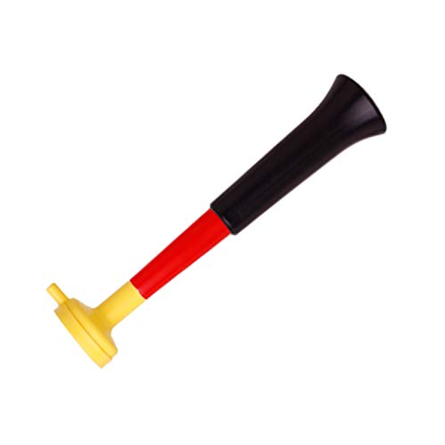FUN FAN LINE - Pack x3 Plastik Vuvuzela Trompeten. Zubehör für Fußball- und Sportfeste. Geräuschvolles Lufthorn für die Animation. (Deutschland) von FUN FAN LINE