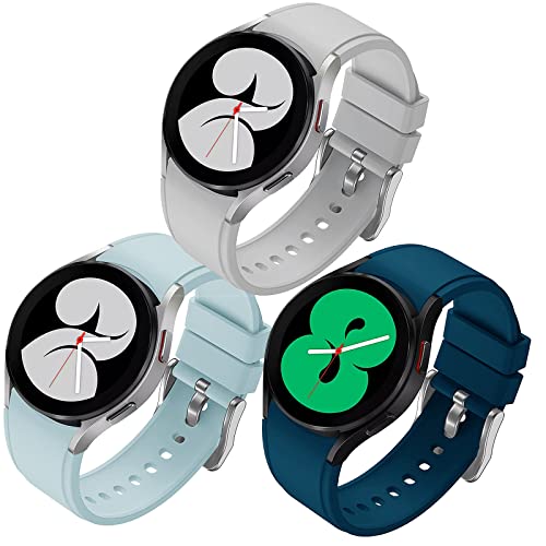 FunBand Kompatibel mit Samsung Galaxy Watch 5 / Watch 5 Pro / Watch 4 / Watch 4 Classic Armband, 20mm Weiches Silikon Ersatzband Verstellbares Armbänder für Galaxy Watch 42mm / Galaxy Watch 3 ,Rosa von FunBand
