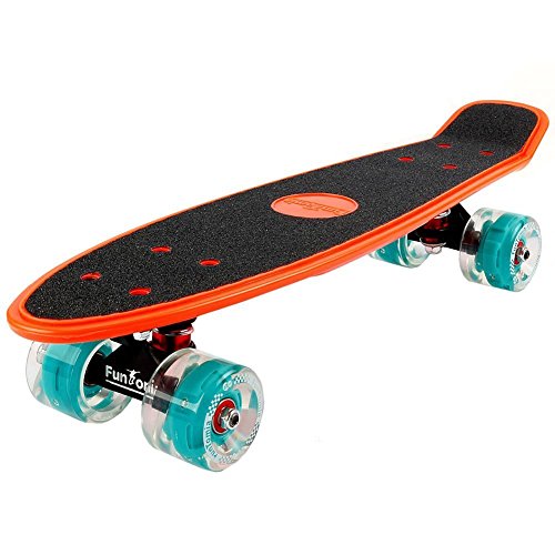 FunTomia Miniboard Cruiser Skateboard mit 70/65mm Big Wheel Rollen inkl. MACH1 Kugellager von FunTomia
