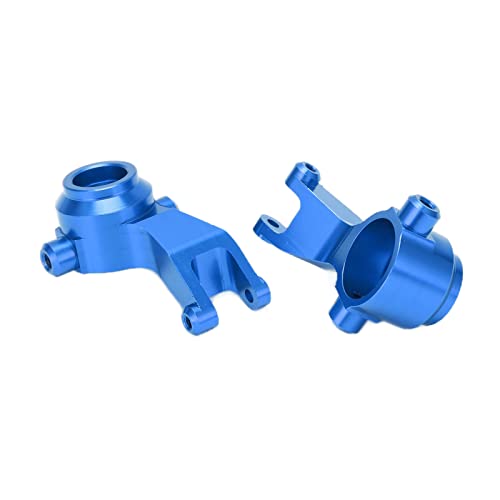 Funien 2 Stück RC Lenk Becher aus Aluminium Legierung, Upgrade-Ersatzteile für 1/10 ARRMA Senton, Typhon, Granit, Big Rock RC Zubehör mit Genauem Kontrolle, Geeignet für (Blau) von Funien