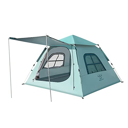 Funien 3-4 Personen Outdoor Selbstfahrer Reise Camping Zelt Automatisches Schnellöffnungszelt Tragbares Regendichtes Sonnenscheinfestes Zelt Angeln Wandern Sonnenschein Unterschlupf von Funien