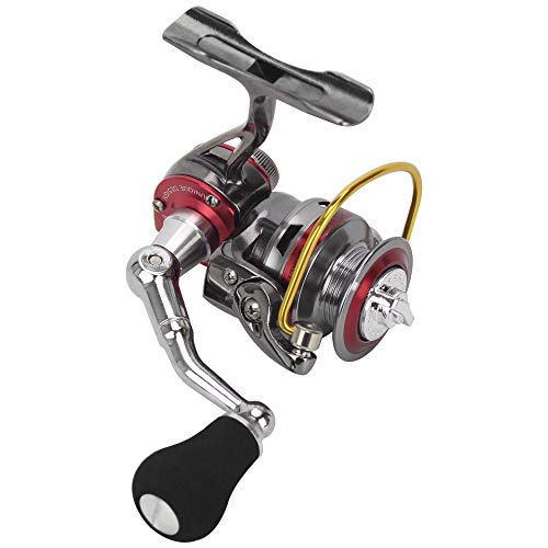 Funien Mini Reel 3 + 1 Kugellager 5,0: 1 Full Metal Reel Eisfischerrolle Angelgerät von Funien