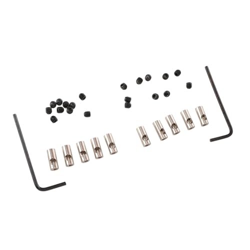 Funien Stahlgetriebe Wellenhülle Motorgetriebe 3,175 Mm Bis 5 Mm für 3650 550 540 Motoren RC -Autoboot, Konvertieren Sie 1/8 Bis 1/10 mit Stahl, 3,175 Mm Innendurchmesser für RC von Funien