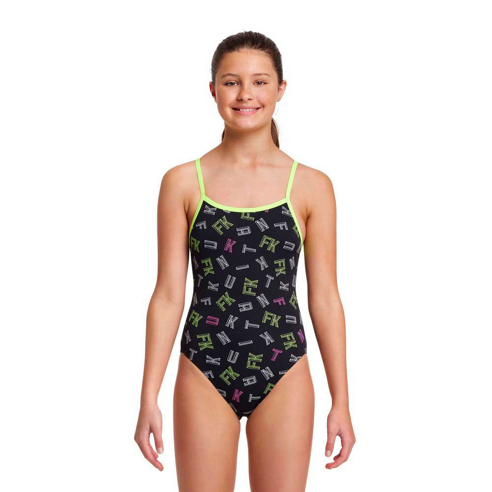 Funkita Fked Swimsuit Schwarz 10 Years Mädchen von Funkita