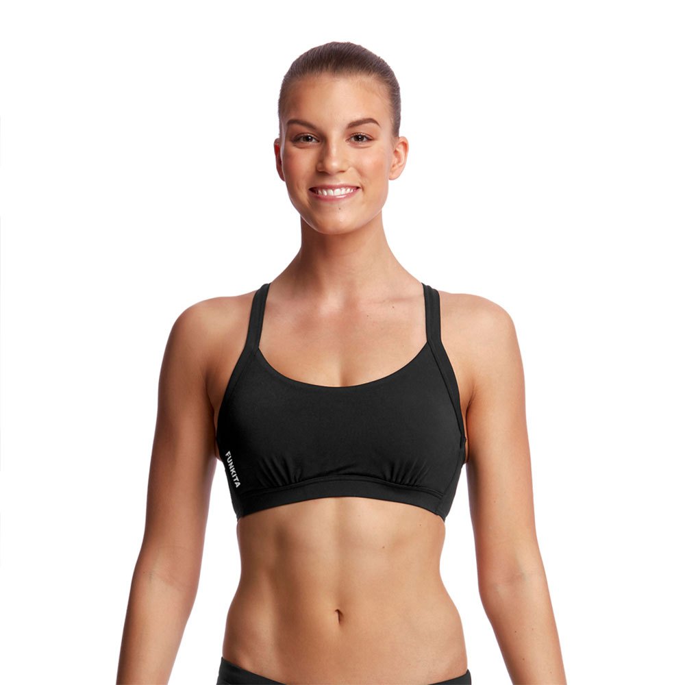 Funkita Hold Steady Crop Sports Bra Schwarz AUS 12 Frau von Funkita