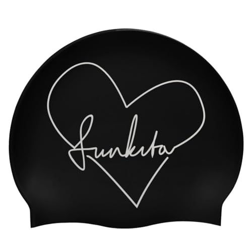 Funkita Night Heart Badekappe, Schwarz/Silber von Funkita