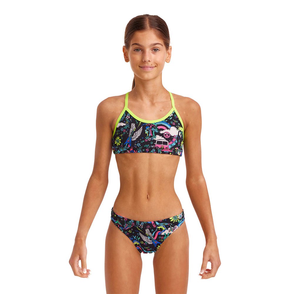 Funkita Racerback Hippy Dippy Bikini Mehrfarbig 12 Years Junge von Funkita