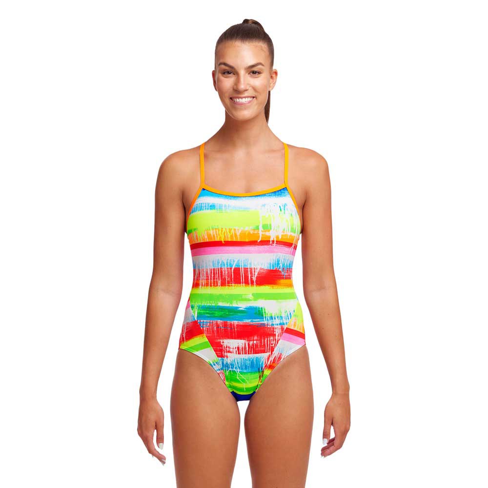 Funkita Single Strap Dye Hard Swimsuit Mehrfarbig AUS 12 Frau von Funkita